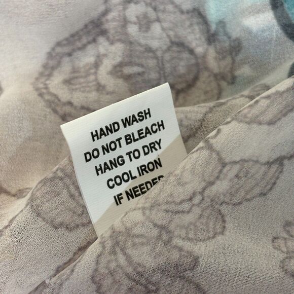 Asa Kaftans Women Kaftan Top Size Large Kimono Artsy Floral Boho C043 -13 - Picture 8 of 16